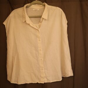 H&M Off-White Button-Down Shirt